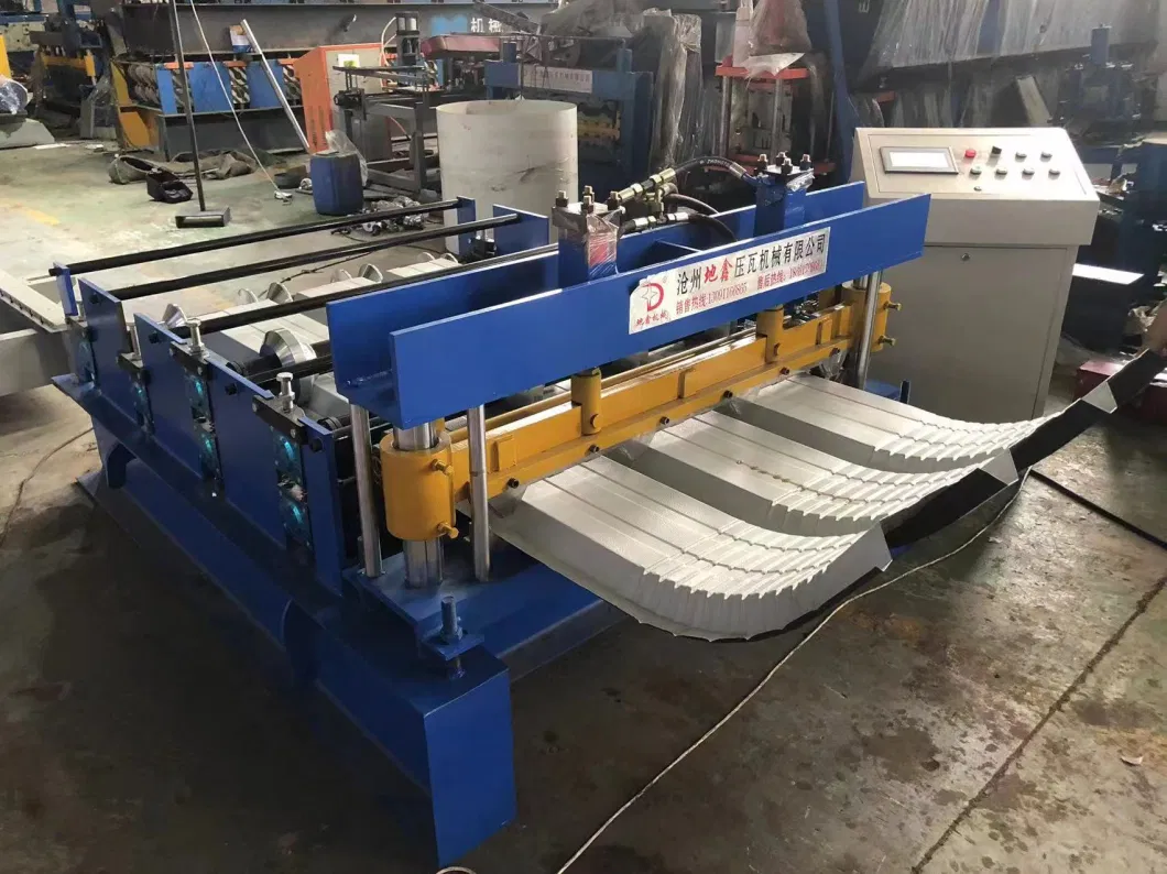 Automatic Custom Metal Roofing Sheet Crimping Hydraulic Curving Machinery Roof Panel Bending Bull Nose Roll Forming Machine