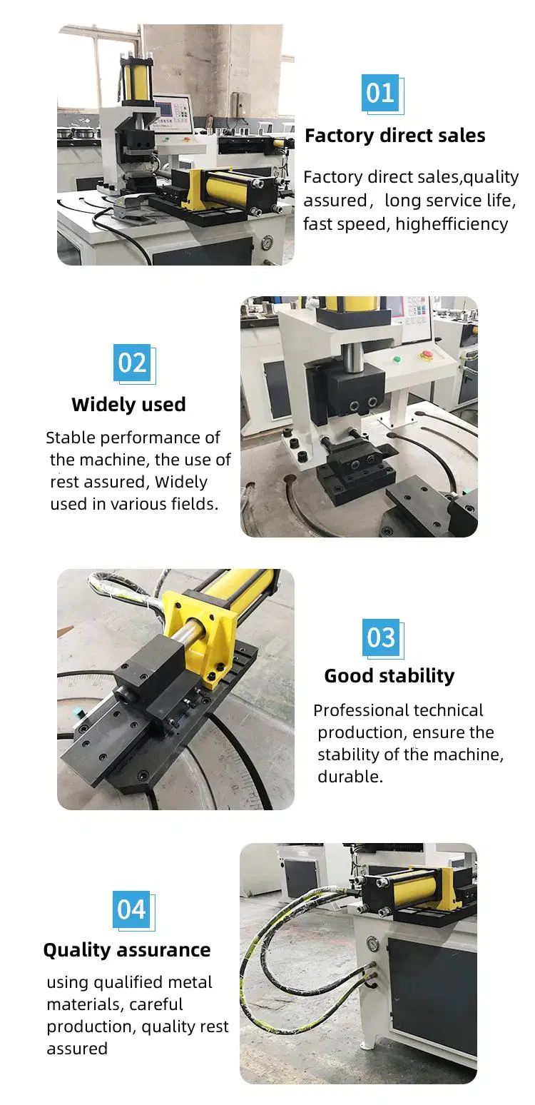 Small Vertical Multi-Angle Hydraulic CNC Single Head Tube Pipe Arc Punching Machinery Arc-Punching Machine