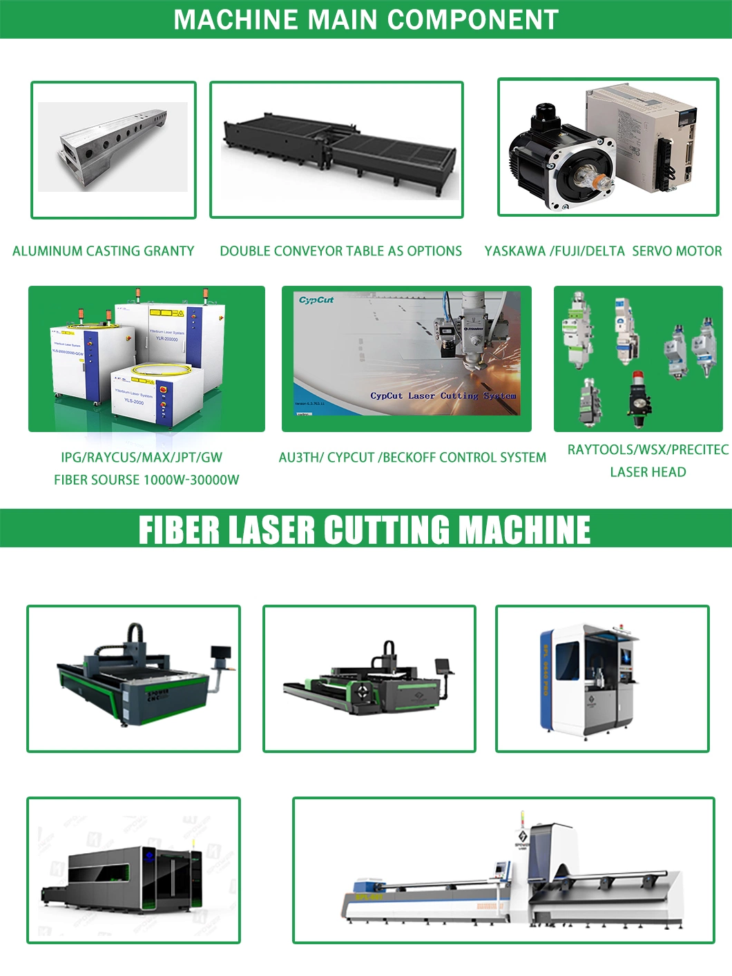 Small Fiber Laser CNC Cutting Machine for Carbon Steel Aluminium Engraving