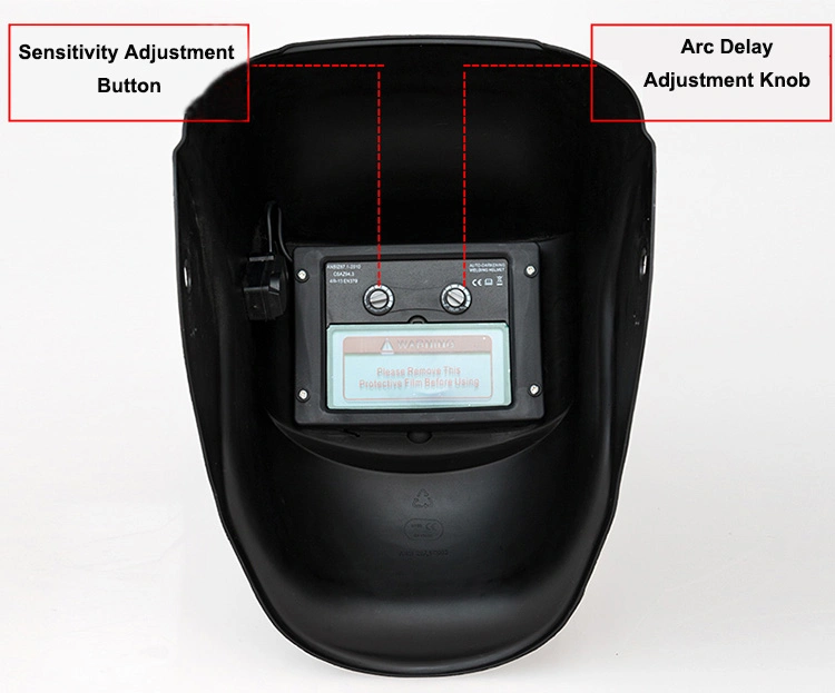 Rhk OEM Custom Stickers MIG TIG Solar Powered Auto Darkening Safety Automatic Welding Helmet with Decals