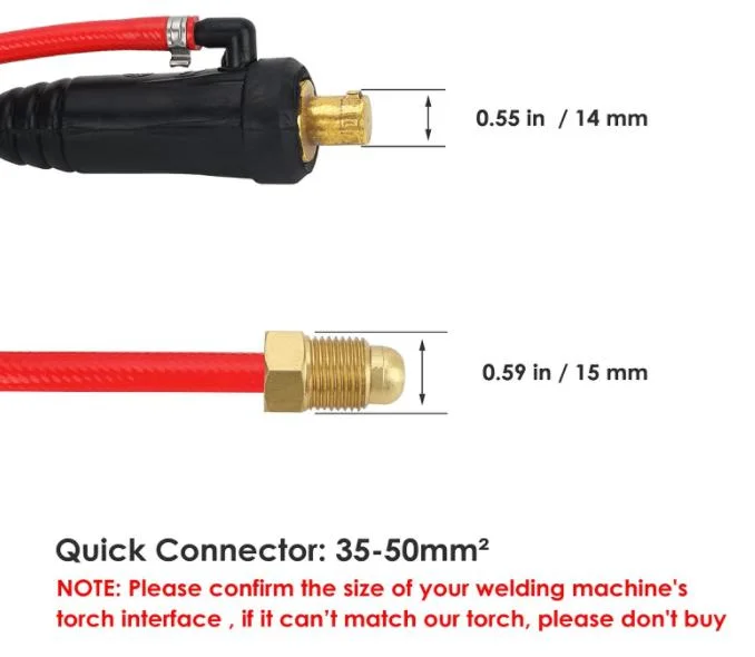 125A Air-Cooled Head Body 9 TIG Welding Torch