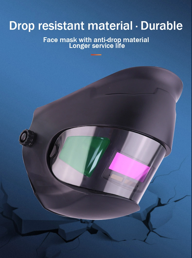 Head-Mounted Solar Auto-Darkening Welding Mask Anti-Glare Welding Helmet