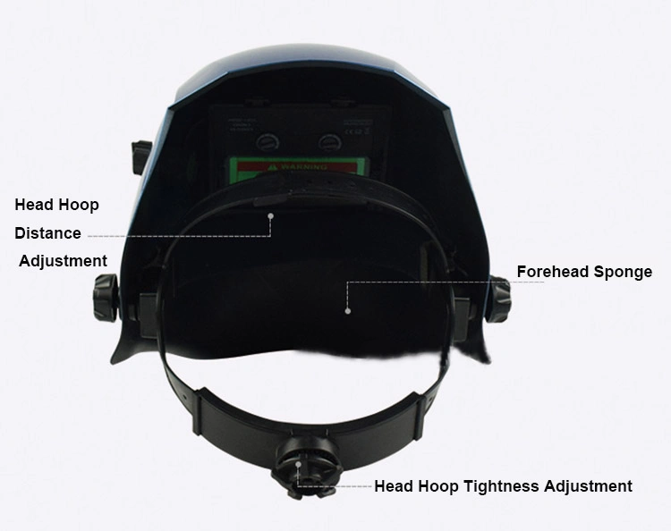 Adjustable Solar Powered Industrial Custom Safety Helmet Auto Darkening Welding Mask