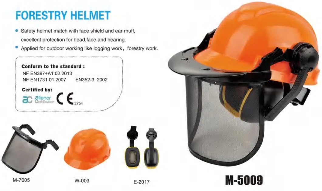 All-Round Face Shield with PC PVC Steel Mash for Adult Labor Protection