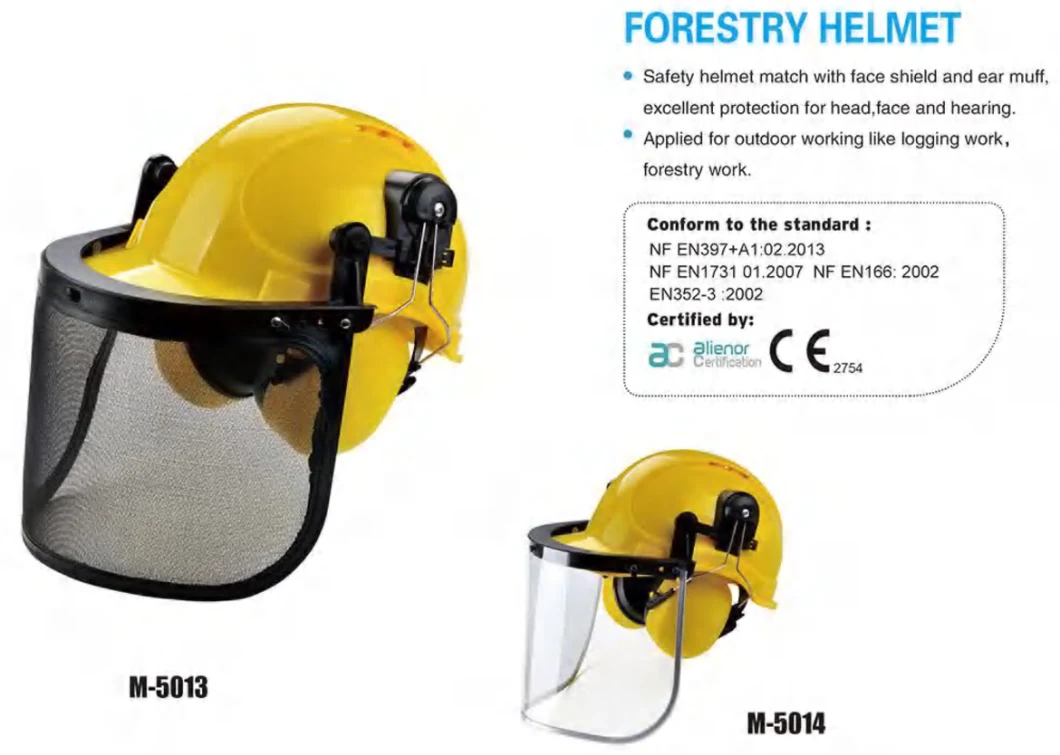 All-Round Face Shield with PC PVC Steel Mash for Adult Labor Protection