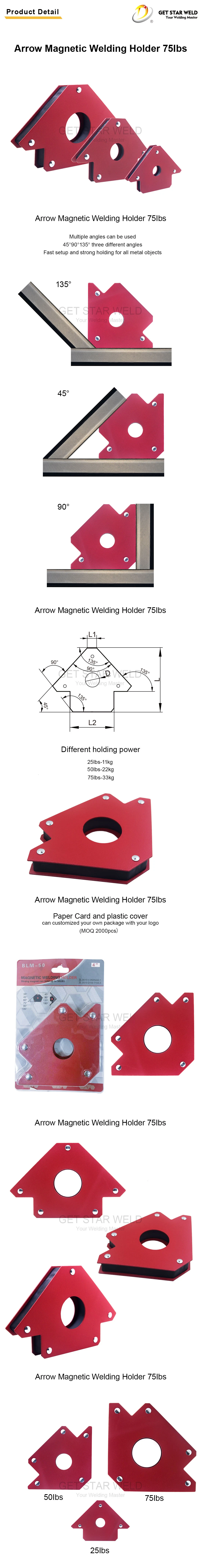 Get Star Weld Magnetic Set Angle Square Arrow Welding Magnet Clamp Holder 75lbs for Wholesale