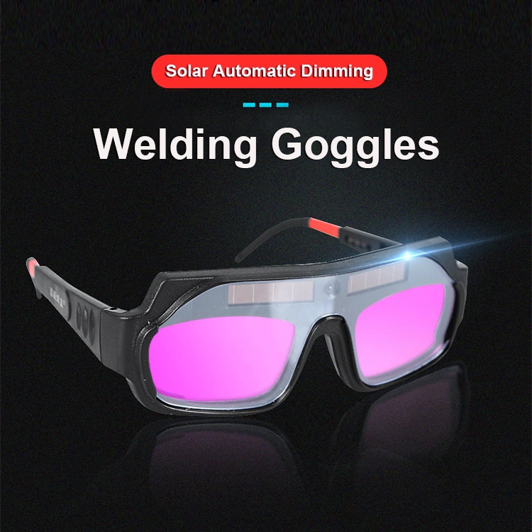 Weld Industrial Black Solar Powered Auto Darkening Welding Safety Glasses Goggle