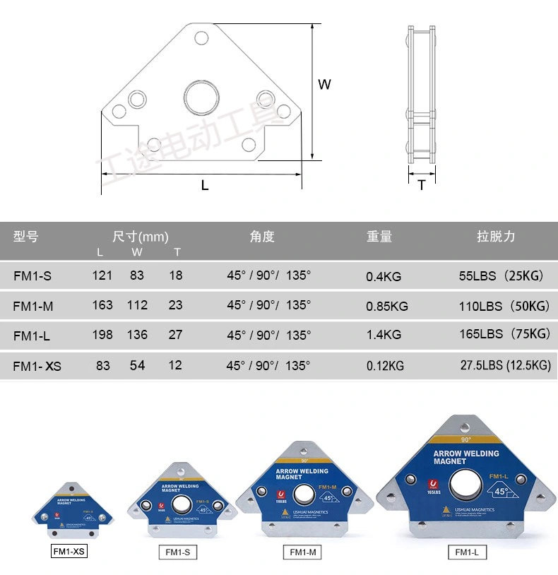 Strong Magnetic Welding Holder with Ferrite Magnet Core Stand Holder Electrode