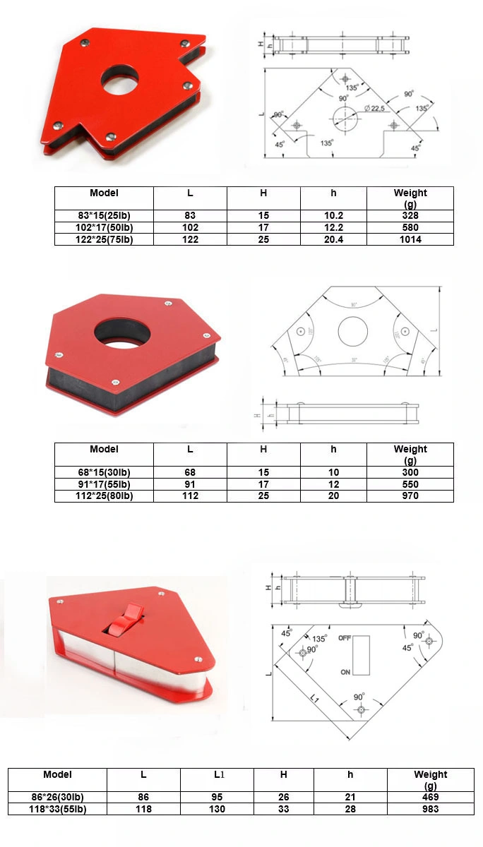 Factory Supply Arrow Magnetic Angle Welding Holder Magnetic Welding Holder