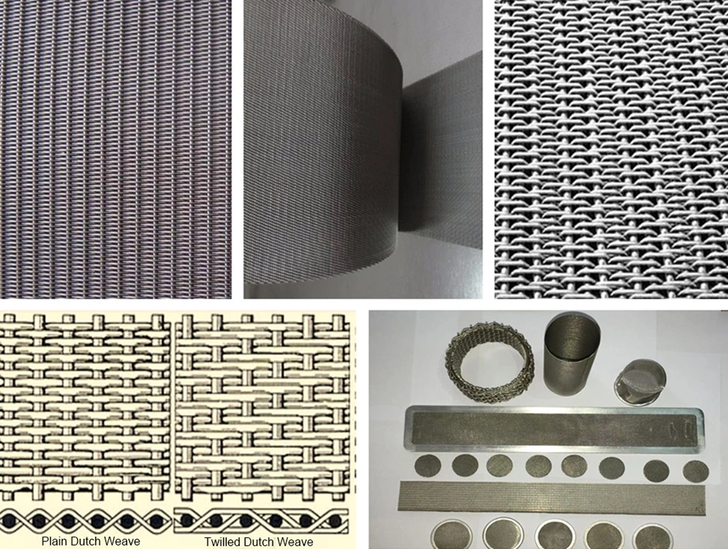 Multilayer Stainless Steel Spot Welding Woven Wire Mesh Filter Disc Pack