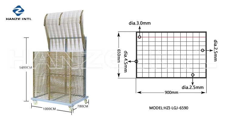 50 Layers Screen Printing Drying Racks for T Shirt Printing