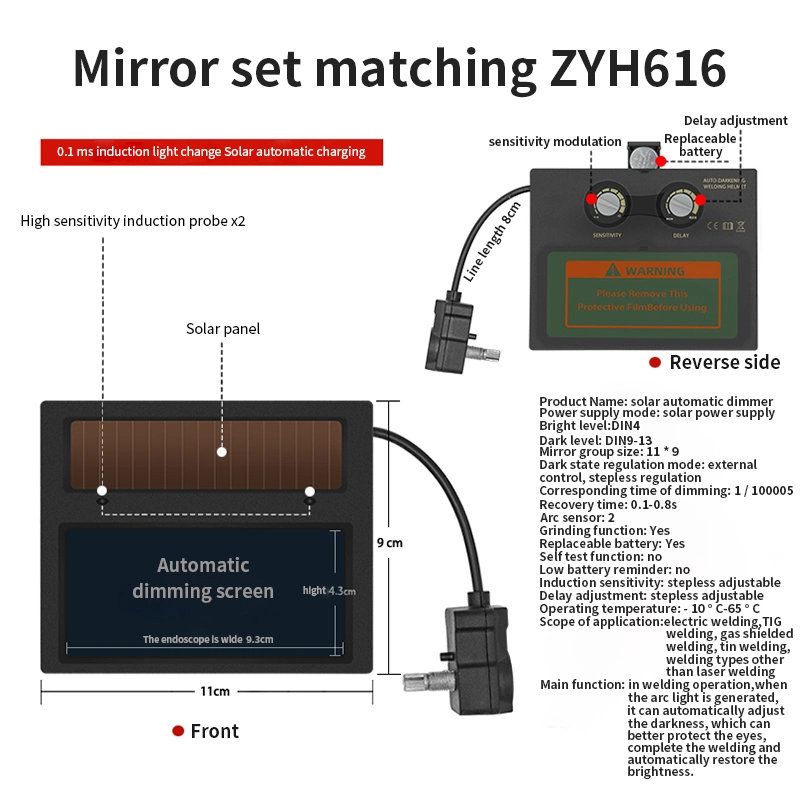 Automatic Light Shielding Welding Surface9-13TIG MIG Arc Welding Helmet