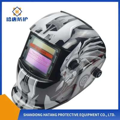Adhesivos de patrones múltiples OEM TIG Solar Auto oscurecimiento automático Digital Casco de soldadura para la venta