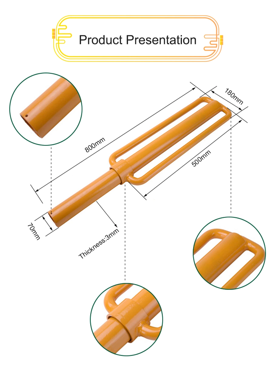 OEM Welded Welding Ground Post Pile Driver for Garden/Construction /Solar Power System