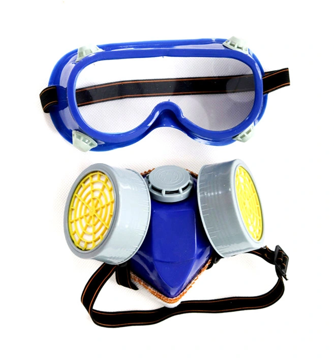 Double Protection Filter Chemical Gas Respirator Glasses Fullface Gas Mask