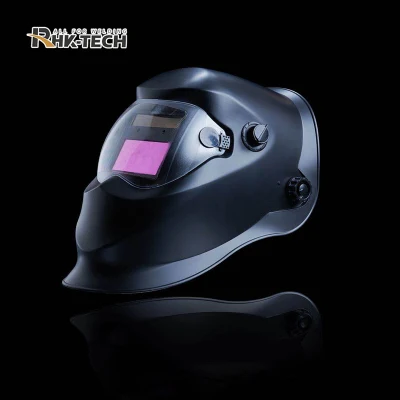 RHK Industrial Custom Cheap Welder Mask Full Face oscuramento automatico Casco per saldatura automatica Solar Safety Black