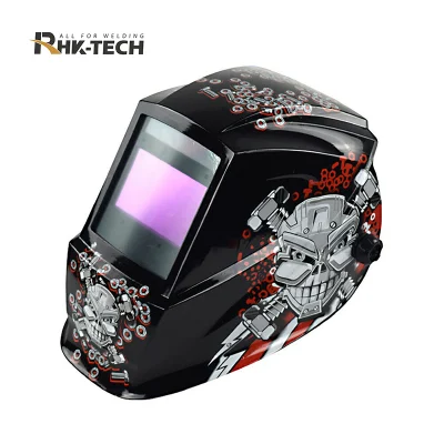  Copricapo RHK con cappello rigido termoresistente, Big View True Color Maschera solare a oscuramento automatico MIG TIG adesivo saldatore casco