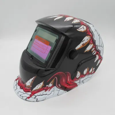  Large View 4 Sensori copricapo Solar Safety Welding Caschi con Favolosa decalcomania di colore