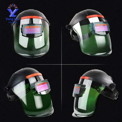 Maschera di saldatura per cappuccio con respiratore per casco