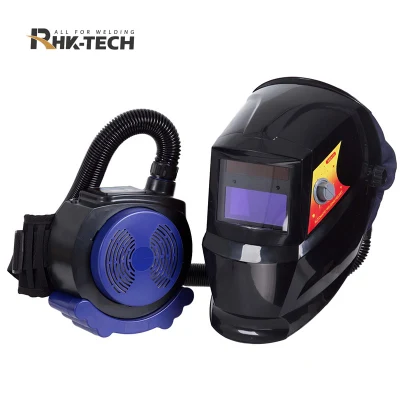 Hot Selling Powered Air Purifying Auto Darkening Welding Caschi con Respiratore