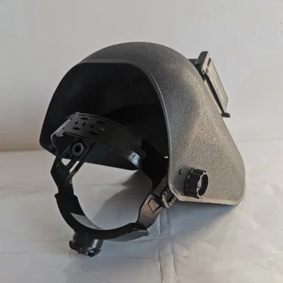 Maschera di saldatura PP nera CE En175 elmetto di saldatura con cricchetto Casco di sicurezza per maschera saldante a sospensione