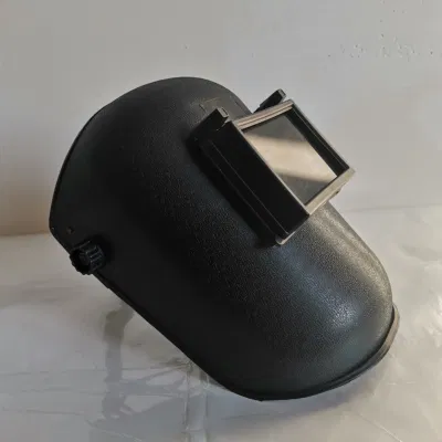 Maschera di saldatura PP nera CE En175 elmetto di saldatura con cricchetto Casco di sicurezza per maschera saldante a sospensione