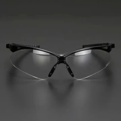 Gamba in gomma morbida PA telaio in nylon anti UV 400 Antifog Occhiali di sicurezza CE protezione per lenti PC