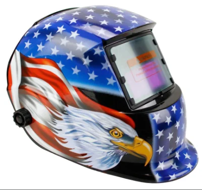 Casco per saldatura ad energia solare con protezione oscurante automatica Intervallo di ombreggiatura regolabile 4/9-13 per maschera di saldatura ad arco MIG TIG