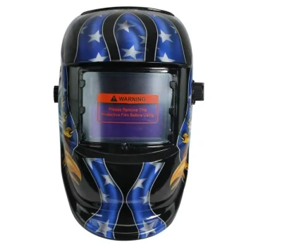 Casco per saldatura ad energia solare con protezione oscurante automatica Intervallo di ombreggiatura regolabile 4/9-13 per maschera di saldatura ad arco MIG TIG