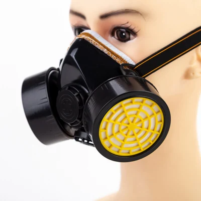 Respiratore a gas chimico con filtro a doppia protezione economico