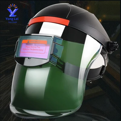 Maschera di saldatura per cappuccio con respiratore per casco