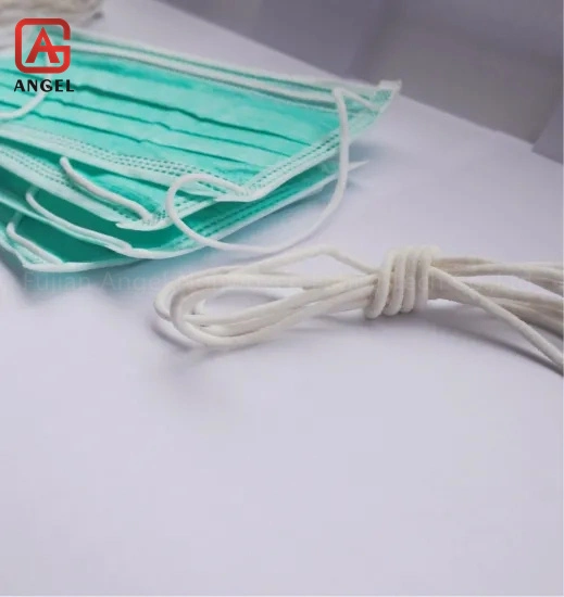 Mask Materials 3mm/4mm Round/Flat Ear Loop Elastic Earloop