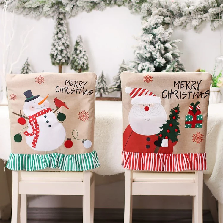 Christmas Kitchen Dress up Prop Santa Claus Christmas Chair Cover