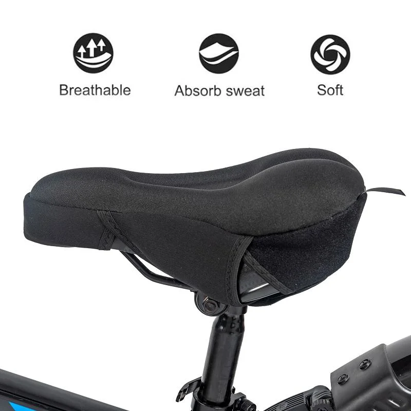 High Quality Bicycle 3D Mash Waterproof Bespoke Reflective Stripe Dirt Bike Seat Gel Cover Paddle