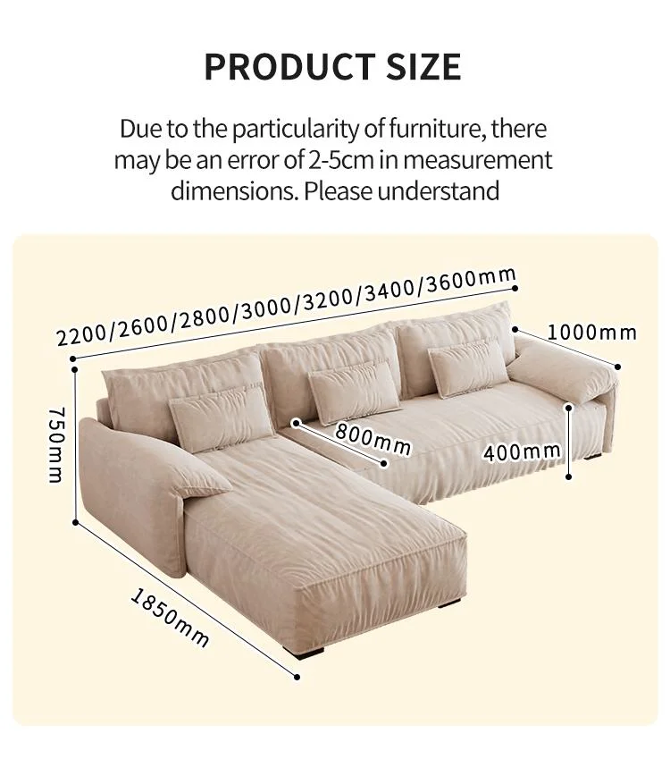 L-Shaped Sofa Slipcovers Comfortable Fabric Sofa Bed