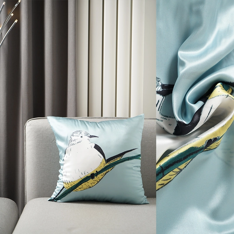 High-End Sofa Bed Silk Back Cushion Cover