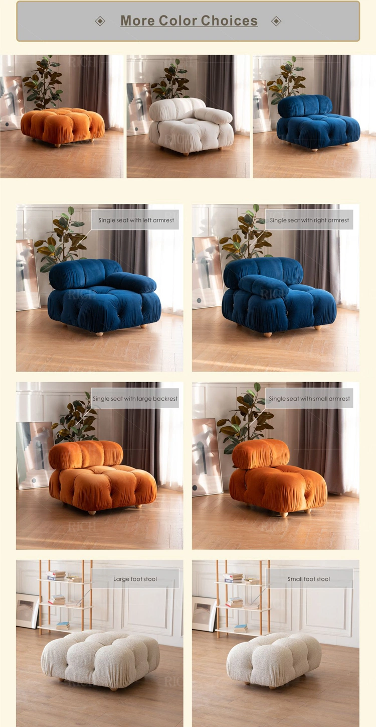 Home Settee 3 Seater Modern Velvet Sofas Fabric Italian Furniture Couch Living Room Sofas