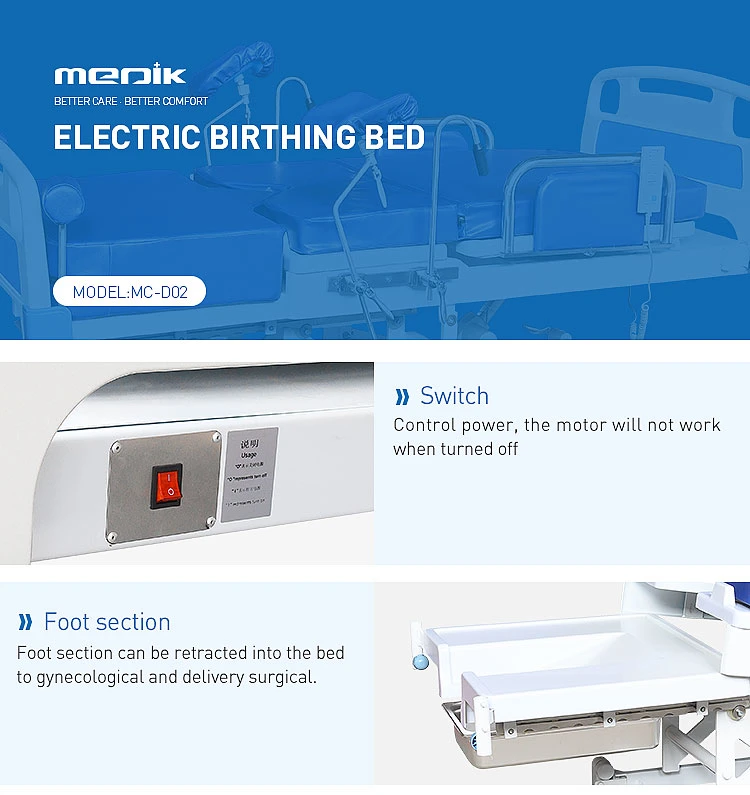 Mc-D02 Hospital Delivery Comfortable Maternity Bed