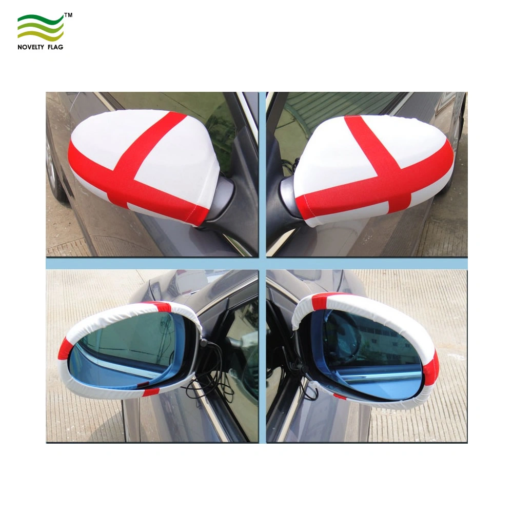 Custom Design Logo Polyester Car Door Side View Wing Mirror National Flag Cover for Car BMW 1 Promotion Advertising Gifts