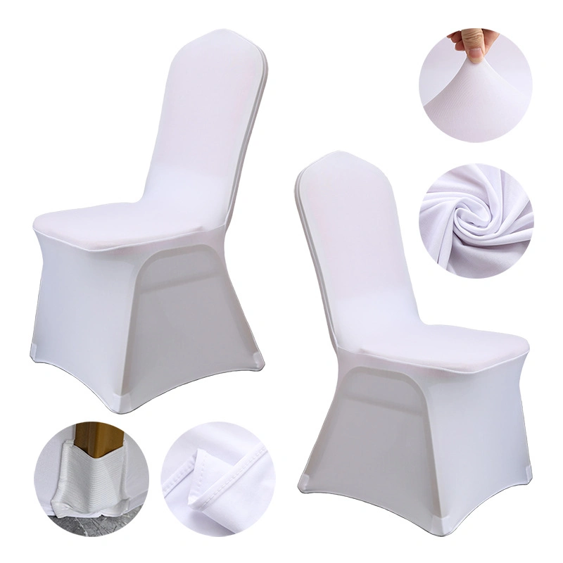 Wholesale Cheap Dining Chair Cover Set Event Party Plastic White Chair Cover for Wedding