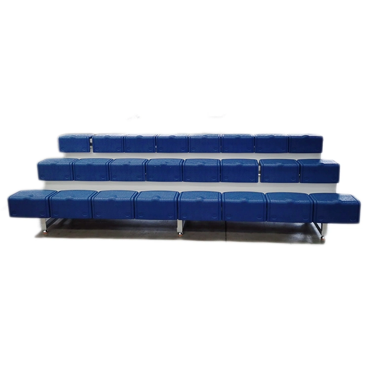 3 Row Low Rise All Aluminum Gym Bleacher Portable Sports Tribune Seating