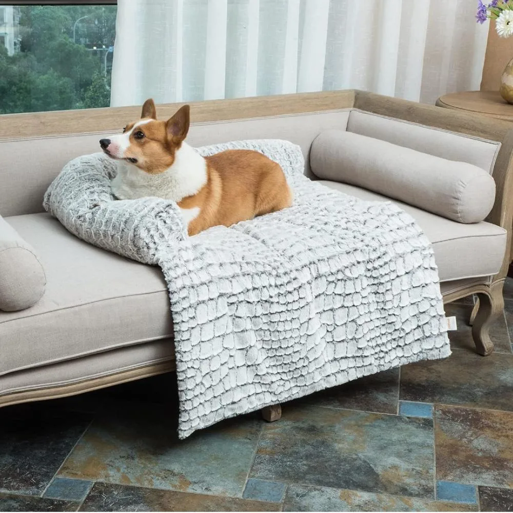 Plush Non-Slip Washable Dog Sofa Bed Best Couch Covers for Dogs