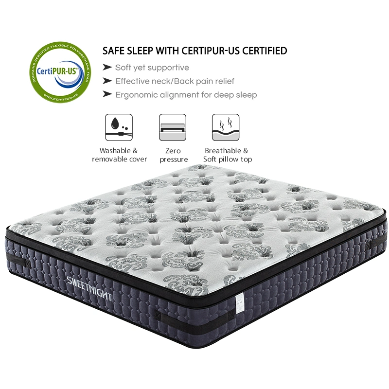 King Full Size Foam Folding Single Bed Price High Quality Spring Mattress