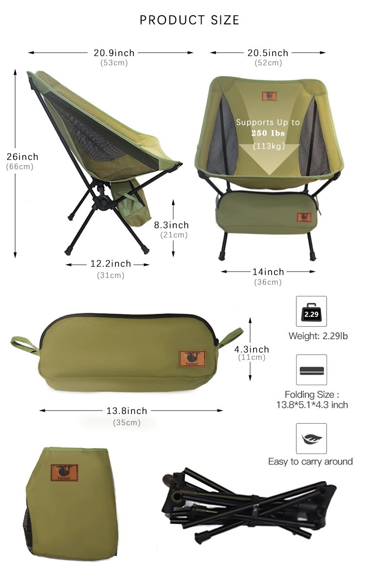 Oversized Large Folding Moon Chair Camping Foldable Chair