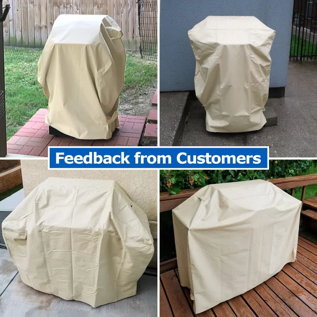 Outdoor Heavy-Duty Waterproof Small Gas Barbecue Stove Cover, UV Resistant Folding Edge Table Barbecue Stove Cover,