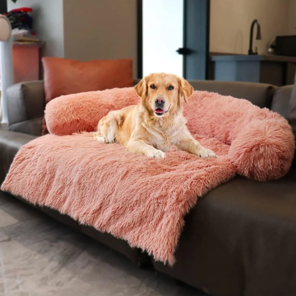 Plush Non-Slip Washable Dog Sofa Bed Best Couch Covers for Dogs