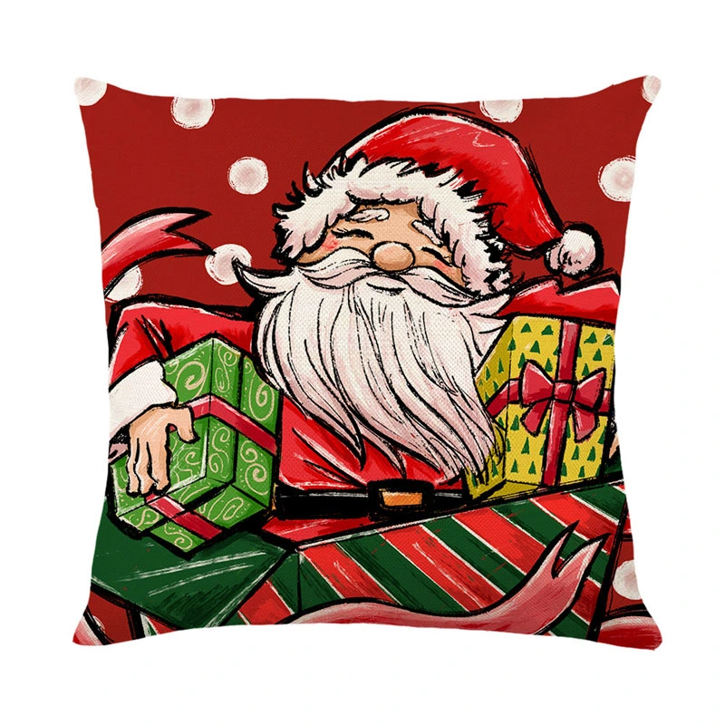 Christmas Home Decorations Cushion Covers for Sofa Couch Bed Chair Car