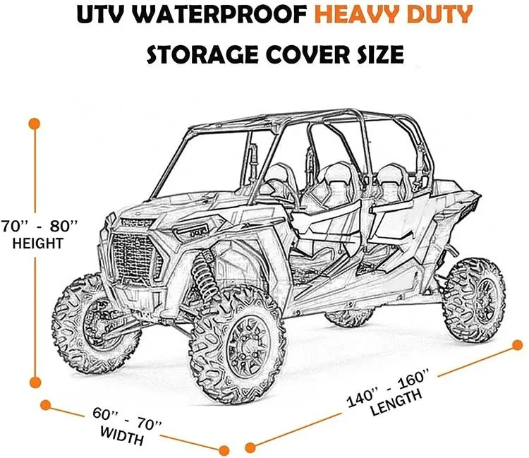 Sun UV Dust Rain Protection ATV Covers 4-Wheeler Cover