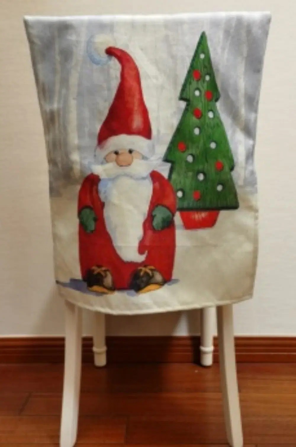 Santa Snowman Home Christmas Chair Seat Decoration Decor Cover 2024 Polyester