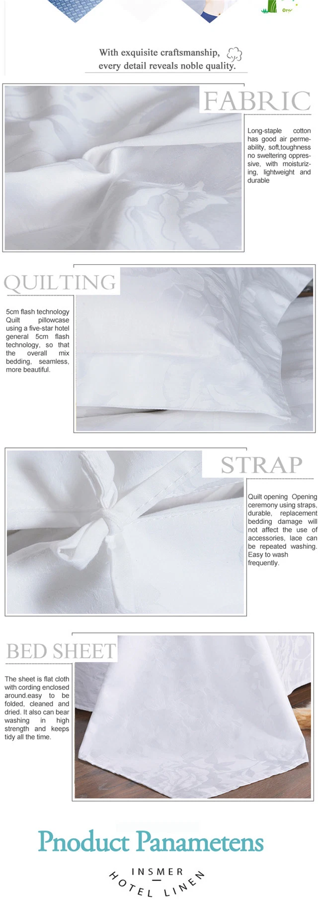 Guangzhou Foshan 100% Combed Cotton for Yrf Hotel Bedding